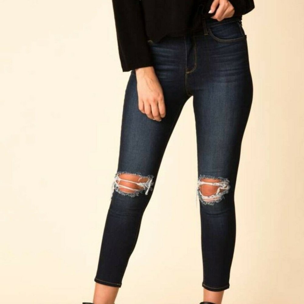L'AGENCE MARGOT HIGH RISE SKINNY - BALTIC DESTRUCT